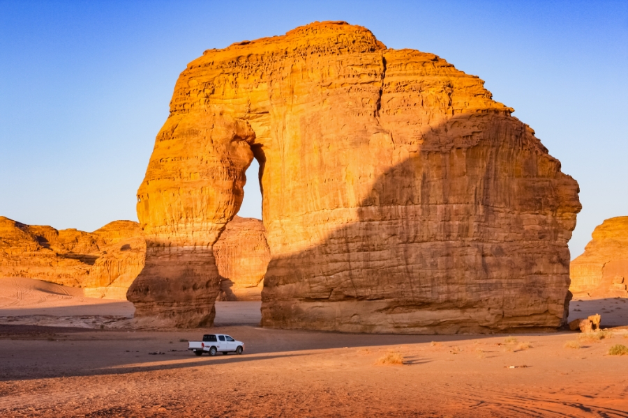 A Road Trip to the Famous Rock Formations in Saudi Arabia